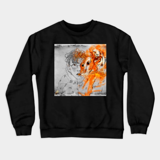 N (VIXX) - Shapeshifter Crewneck Sweatshirt by dangerbeforeyou